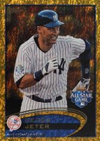 2012 Topps Update #US119 Derek Jeter Gold Sparkle Baseball Card