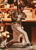 2018 Topps Chrome #23 Freddie Freeman Sepia Refractor Baseball Card