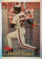 1996 Topps Mystery Finest #M13 Barry Bonds Refractor Baseball Card
