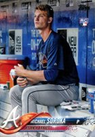 2018 Topps Update #US68 Michael Soroka Sitting in Dugout Baseball Card