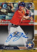 2019 Bowman Rookie Autographs Chrome #KT Kyle Tucker Gold Refractor Baseball Card