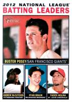 2013 Topps Heritage  #7 NL Batting Leaders Baseball Card