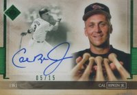 2020 Topps Transcendent Collection Autographs #CR Cal Ripken Jr. Emerald Baseball Card