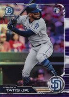 2019 Bowman Chrome #26 Fernando Tatis Jr. Purple Refractor Baseball Card