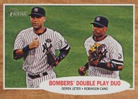 2011 Topps Heritage  #37 Derek Jeter/Robinson Cano Baseball Card