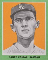 1963 KTAV Publishing Jewish Sports Champions-Hand Cut # Sandy Koufax Baseball Card