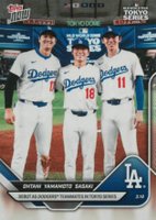 2025 Topps Now #7 Roki Sasaki/Shohei Ohtani/Yoshinobu Yamamoto Baseball Card