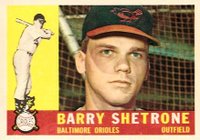 1960 Topps #348 Barry Shetrone Baseball Card