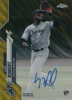 2020 Topps Chrome Rookie Autographs #RALR Luis Robert Gold Wave Refractor Baseball Card