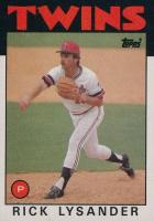 1986 Topps #482 Rick Lysander Baseball Card