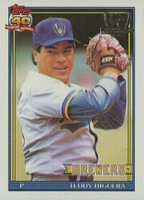 1991 Topps Desert Shield #475 Teddy Higuera Baseball Card