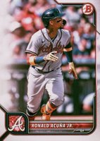 2022 Bowman #70 Ronald Acuna Jr. Baseball Card