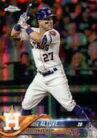 2018 Topps Chrome #200 Jose Altuve Batting-Refractor Baseball Card