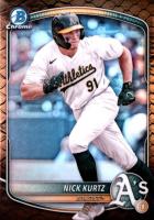 2025 Bowman Chrome Prospects #BCP114 Nick Kurtz Reptilian Refractor Baseball Card