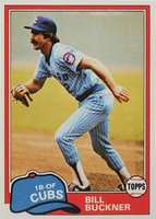 1981 Topps #625 Bill Buckner Baseball Card