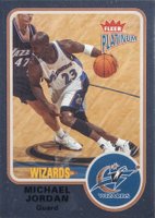 2002 Fleer Platinum #91 Michael Jordan Platinum Finish Basketball Card