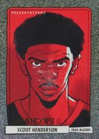 2023 Panini NBA Hoops Presentations #19 Scoot Henderson Basketball Card