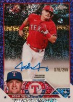 2023 Topps Chrome Rookie Autograph #RAJJ Josh Jung Purple Speckle Baseball Card