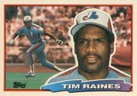 1988 Topps Big Baseball #116 Tim Raines Baseball Card