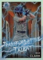 2023 Bowman Draft Transformative Talent #TT10 Max Clark Refractor Baseball Card