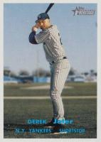 2006 Topps Heritage #23a Derek Jeter Blue Lettering Baseball Card