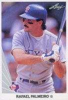 1990 Leaf #100 Rafael Palmeiro Baseball Card