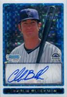 2009 Bowman Chrome Prospects #BCP121 Charlie Blackmon Xfractor-Autograph Baseball Card