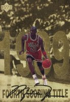 1998 Upper Deck Gatorade Michael Jordan #5 Fourth Scoring Title Basketball Card