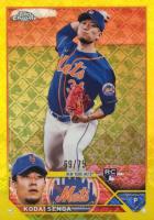 2023 Topps Chrome Logofractor Edition #217 Kodai Senga Yellow Refractor Baseball Card