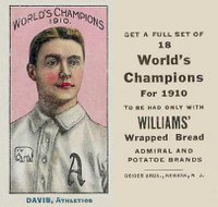 1911 Williams Baking # Harry Davis Baseball Card