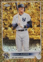 2022 Topps Gilded Collection #37 Aaron Judge Mini Diamond Gold Etch Baseball Card