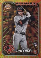 2024 Topps Chrome Radiating Rookies #RR19 Jackson Holliday Baseball Card