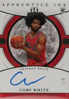 2019 National Treasures Apprentice Ink #CBW Coby White Emerald Basketball Card