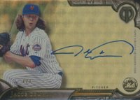 2016 Topps Tribute Autographs #TA-JD Jacob DeGrom Tribute Superfractor 1/1 Baseball Card