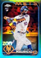 2024 Topps Chrome #28 Ronny Mauricio Aqua Refractor Baseball Card