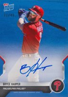2021 Topps Now Road to Opening Day #271B Bryce Harper Autograph-Blue Baseball Card