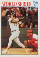 1991 Fleer World Series #3 Jose Canseco Baseball Card