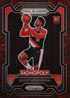 2023 Panini Prizm Monopoly #75 Scoot Henderson Monopoly Red Pattern Basketball Card