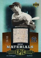 2006 Upper Deck Epic Materials #EMJD2 Joe DiMaggio Dark Orange Baseball Card