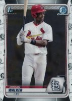 2020 Bowman Draft #BD57 Jordan Walker Chrome Baseball Card