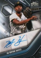 2023 Topps Chrome Black Autograph #KH KE'Bryan Hayes Refractor Baseball Card