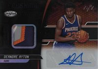2018 Panini Certified Freshman Fabric Signatures #DEA DeAndre Ayton Black 1/1 Basketball Card