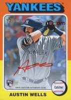 2024 Topps Heritage Real One Autographs #ROAAW Austin Wells Red Ink Baseball Card