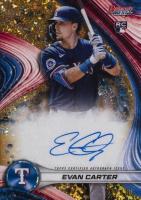 2024 Bowman's Best Best of 2024 Autographs #B24EC Evan Carter Gold Mini Diamond Baseball Card
