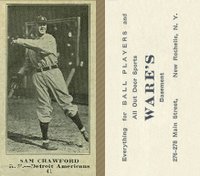 1916 Wares #41 Sam Crawford Baseball Card
