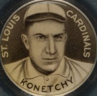1910 Sweet Caporal Pins # Ed Konetchy Baseball Card