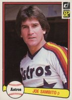1982 Donruss #65 Joe Sambito Baseball Card