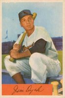 1954 Bowman #85b Jim Dyck .926/.956 Field Avg Baseball Card