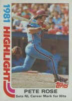1982 Topps #4 Pete Rose Baseball Card