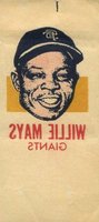 1964 Topps Photo Tattoos # Willie Mays Yellow Back Ears-to-Chin Baseball Card